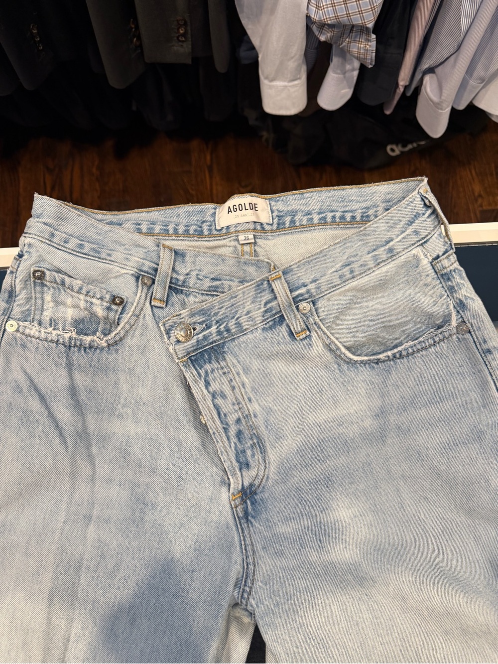 AGOLDE Light Blue Women’s Classic Fit Jeans